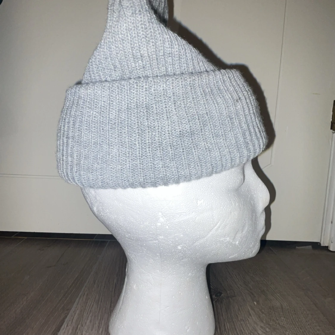 Grå stickad Ralph laruen mössa - 3