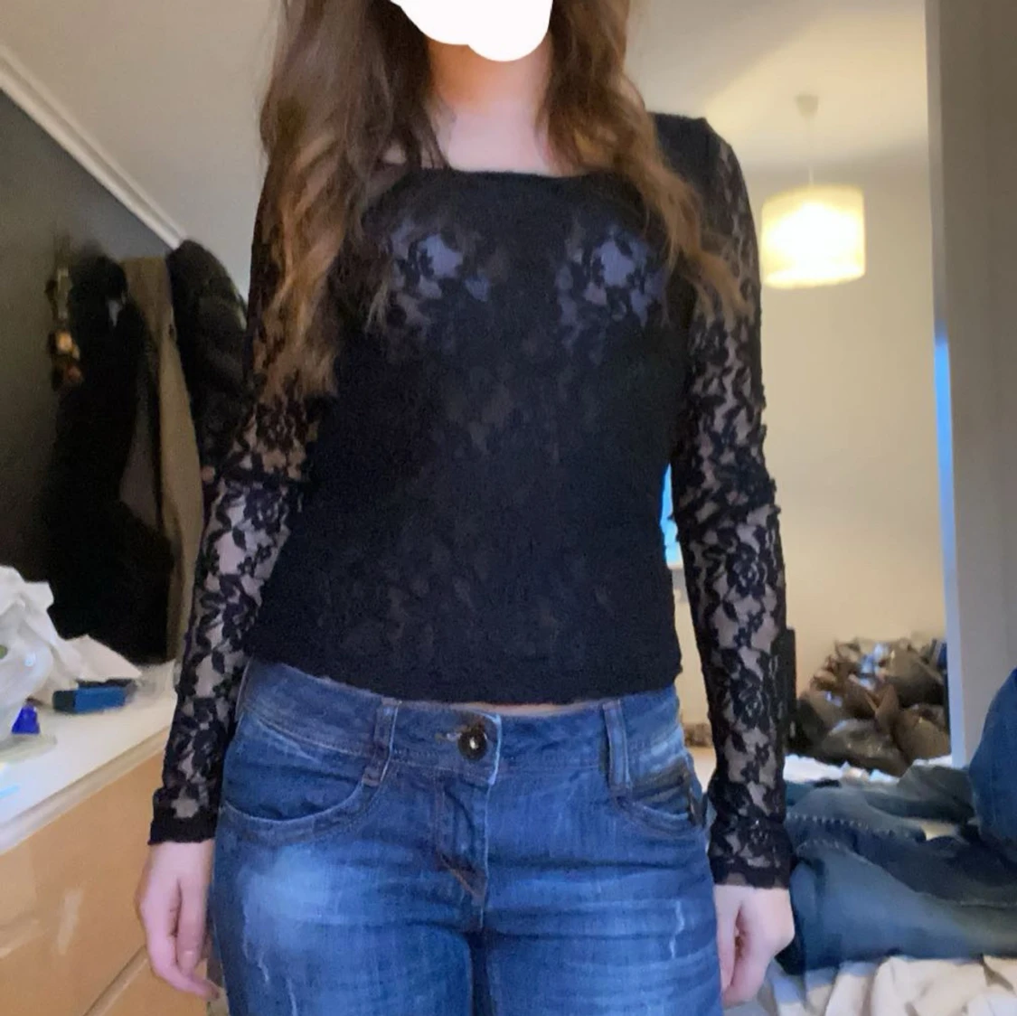 Svart spetsblus - 2