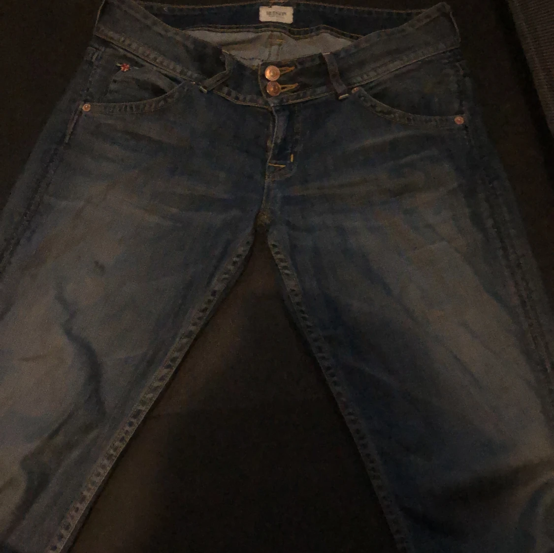 Lågmidjad blå Jeans