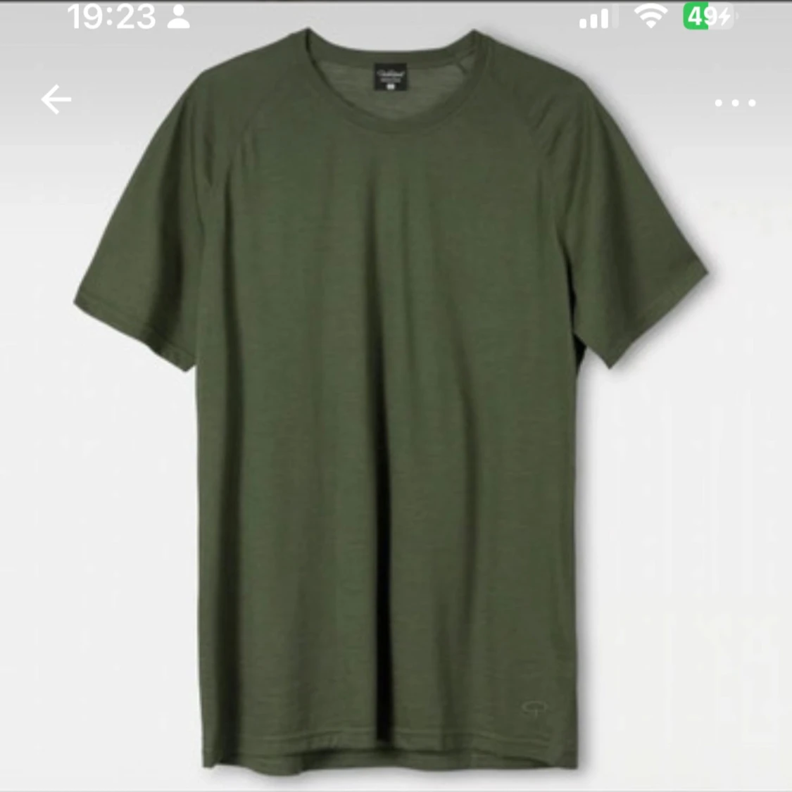 Army Green Sport Wool T-shirt - 1