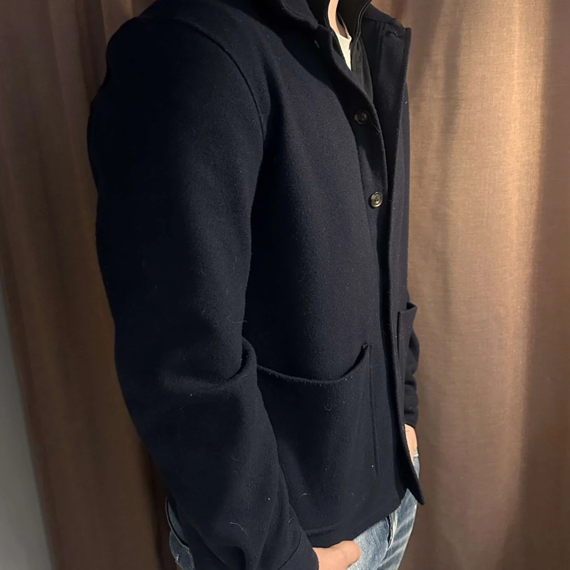 Mörkblå ulljacka från Mango - 90