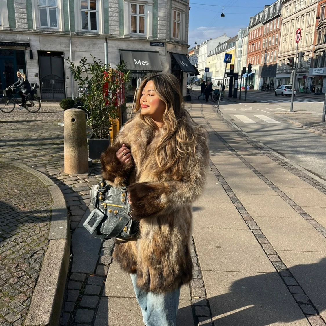 Brun äkta pälsjacka Levinsky Fur Copenhagen - 91