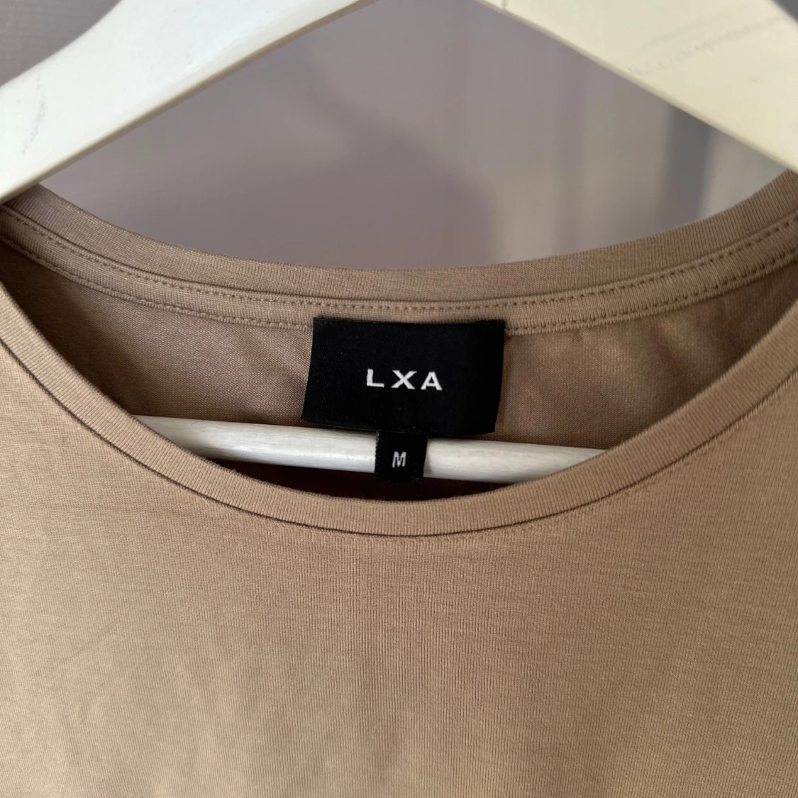 Beige långärmad topp från LXA - 90