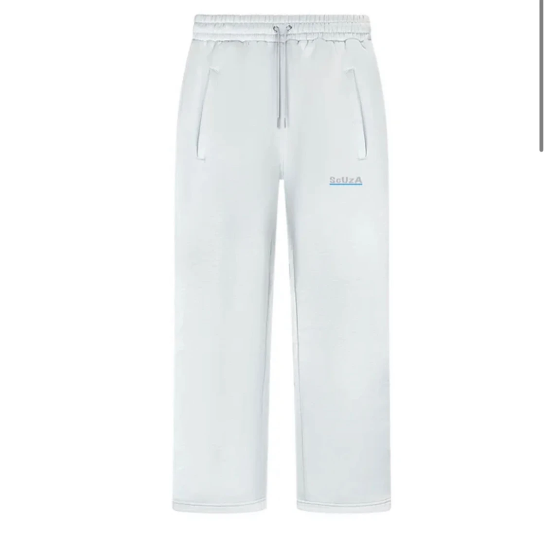 Vit hoodie & byxor (sett) med blått tryck från Scuza - 4