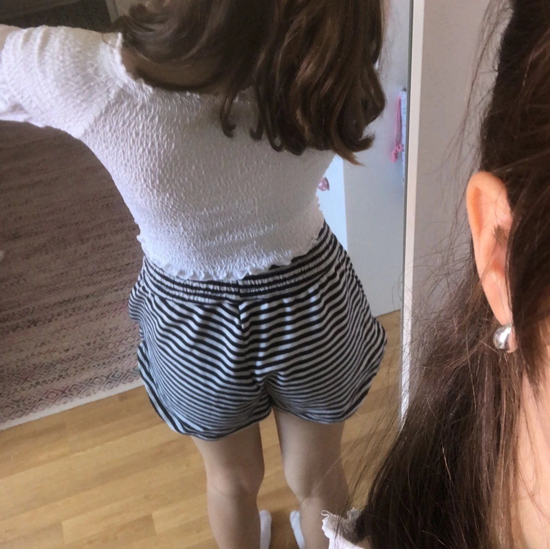 Vit croppad topp från Mix - 90