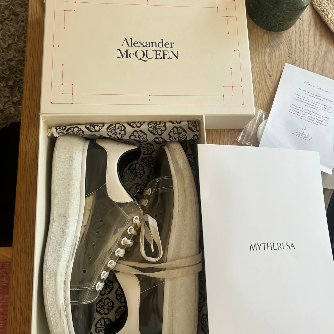 Alexander Mcqueen transparent sneaker  - 90