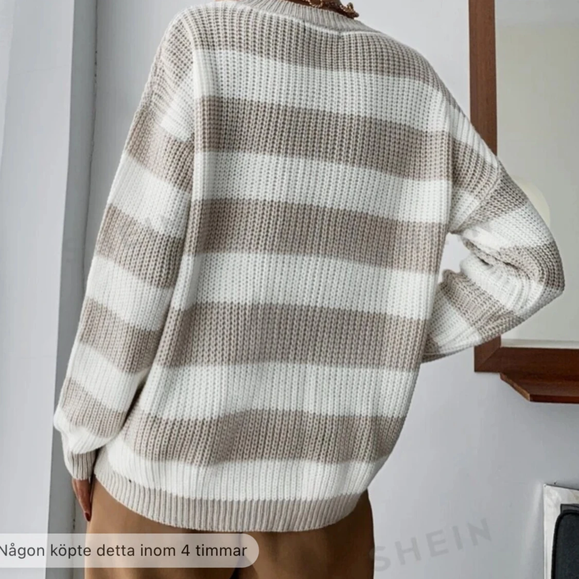 Randig stickad tröja från Shein - 90