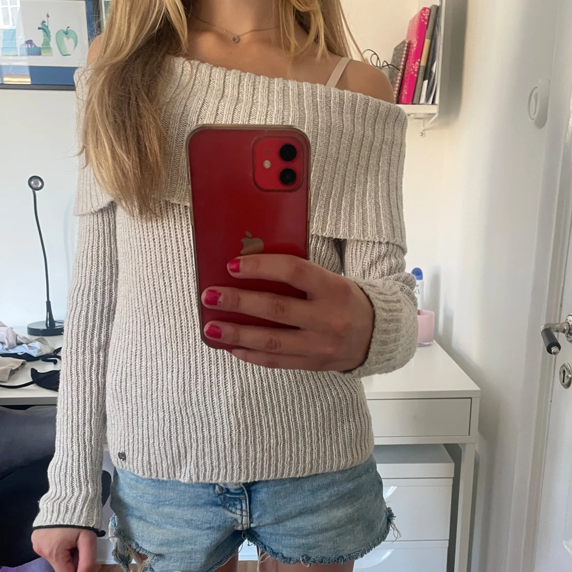 Stickad off shoulder - 91