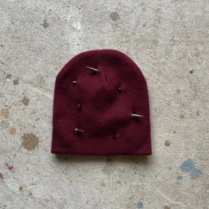 Studded beanie - Dark red studded beanie. Perfect condition.