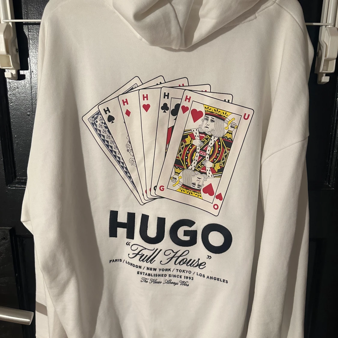 Vit hoodie från Hugo - 90