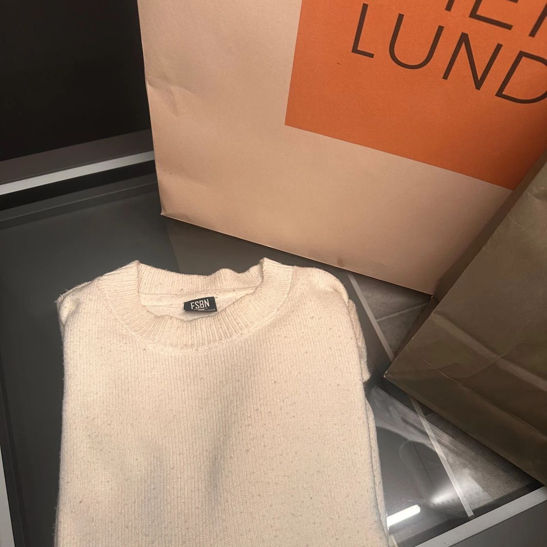 Clean vit Sweatshirt  - 90