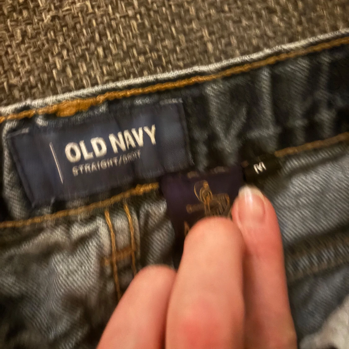 Blå jeans med blommiga detaljer från Old Navy - 91