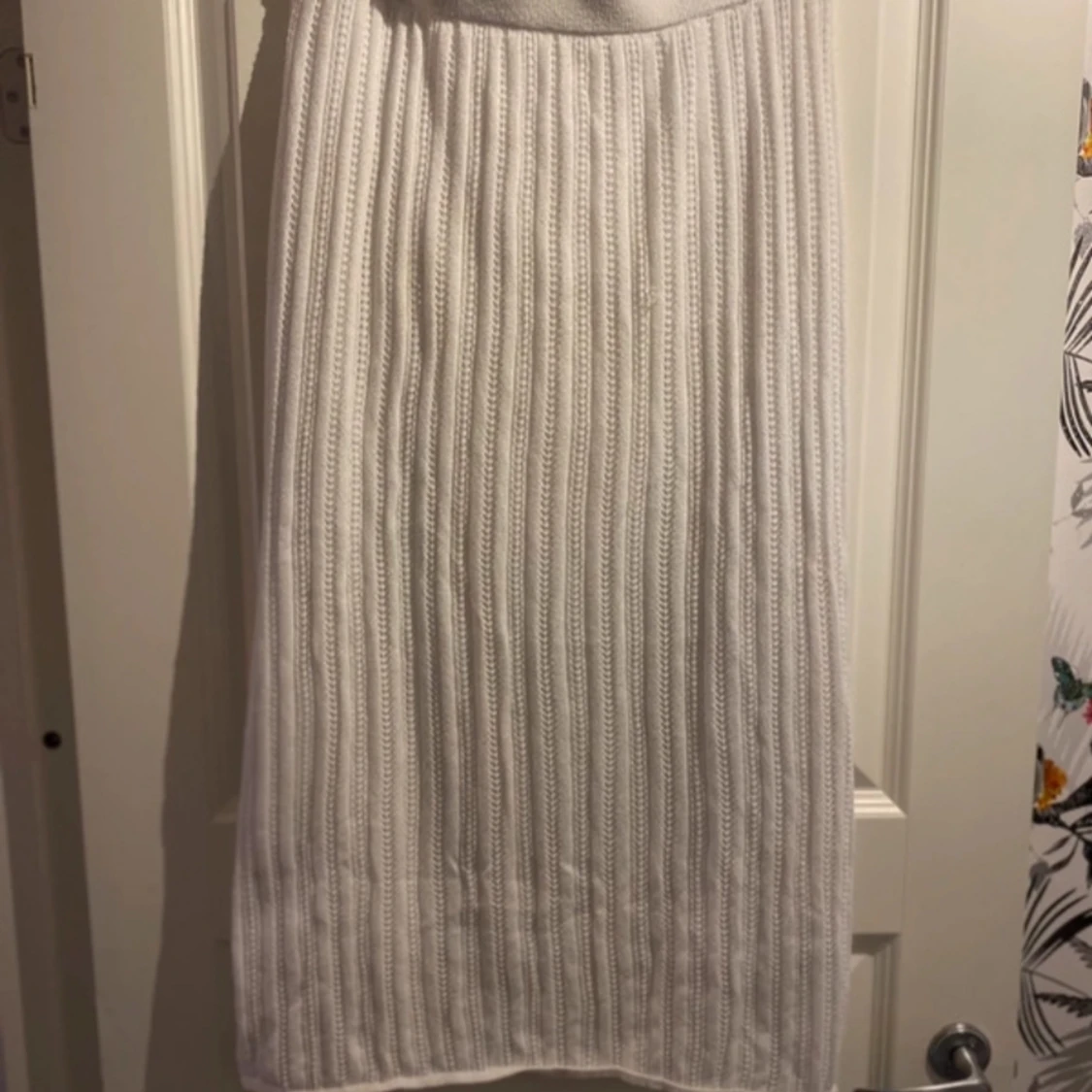 Stickad lång kjol linddx