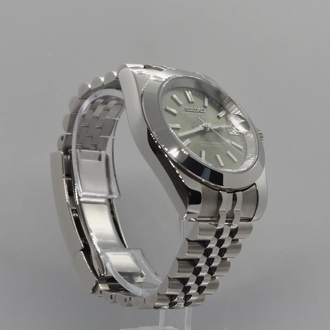 Green/Silver Jubilee Datejust - Seiko Mod - 91