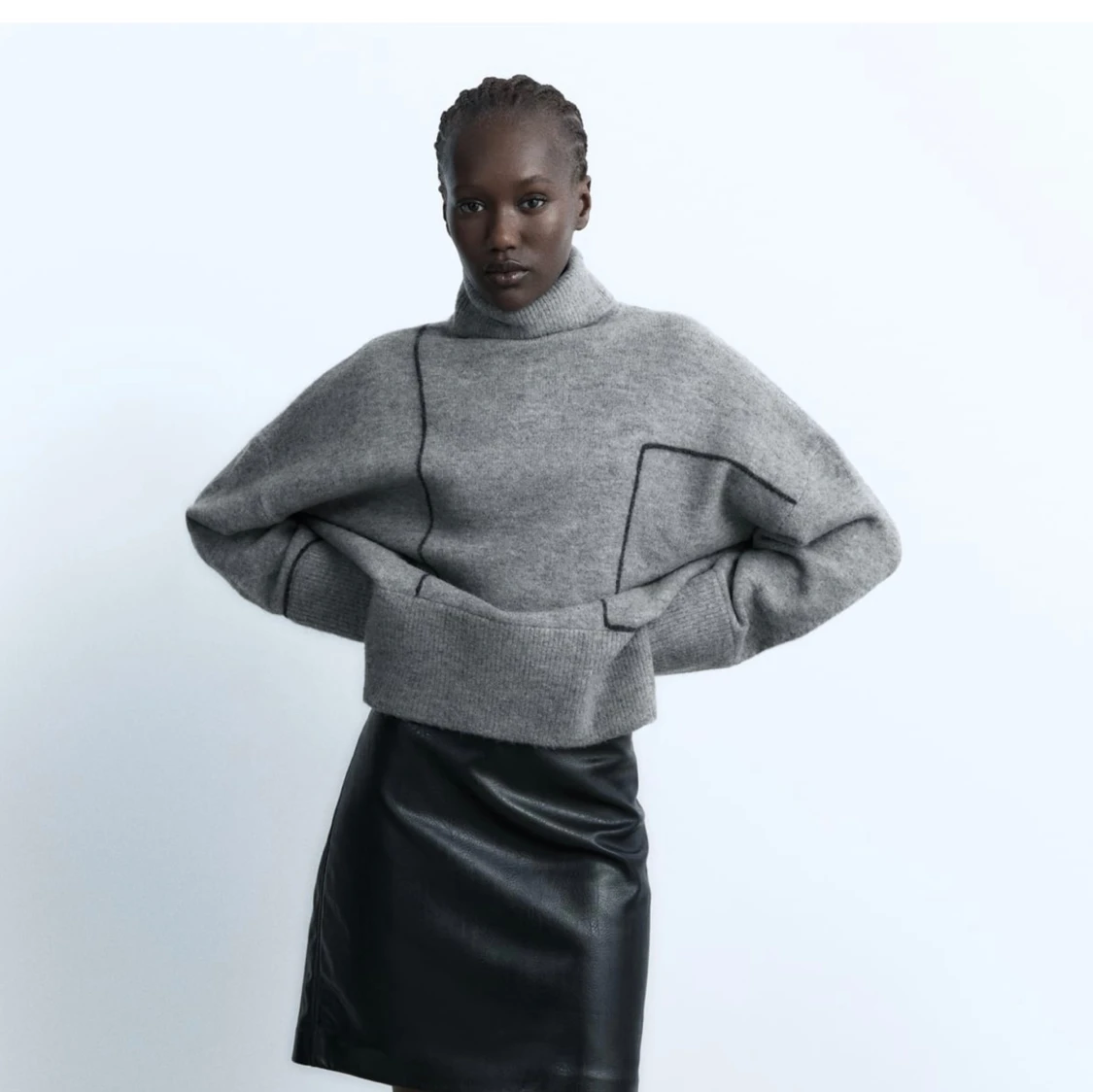 Mysig stickad tröja  - 90