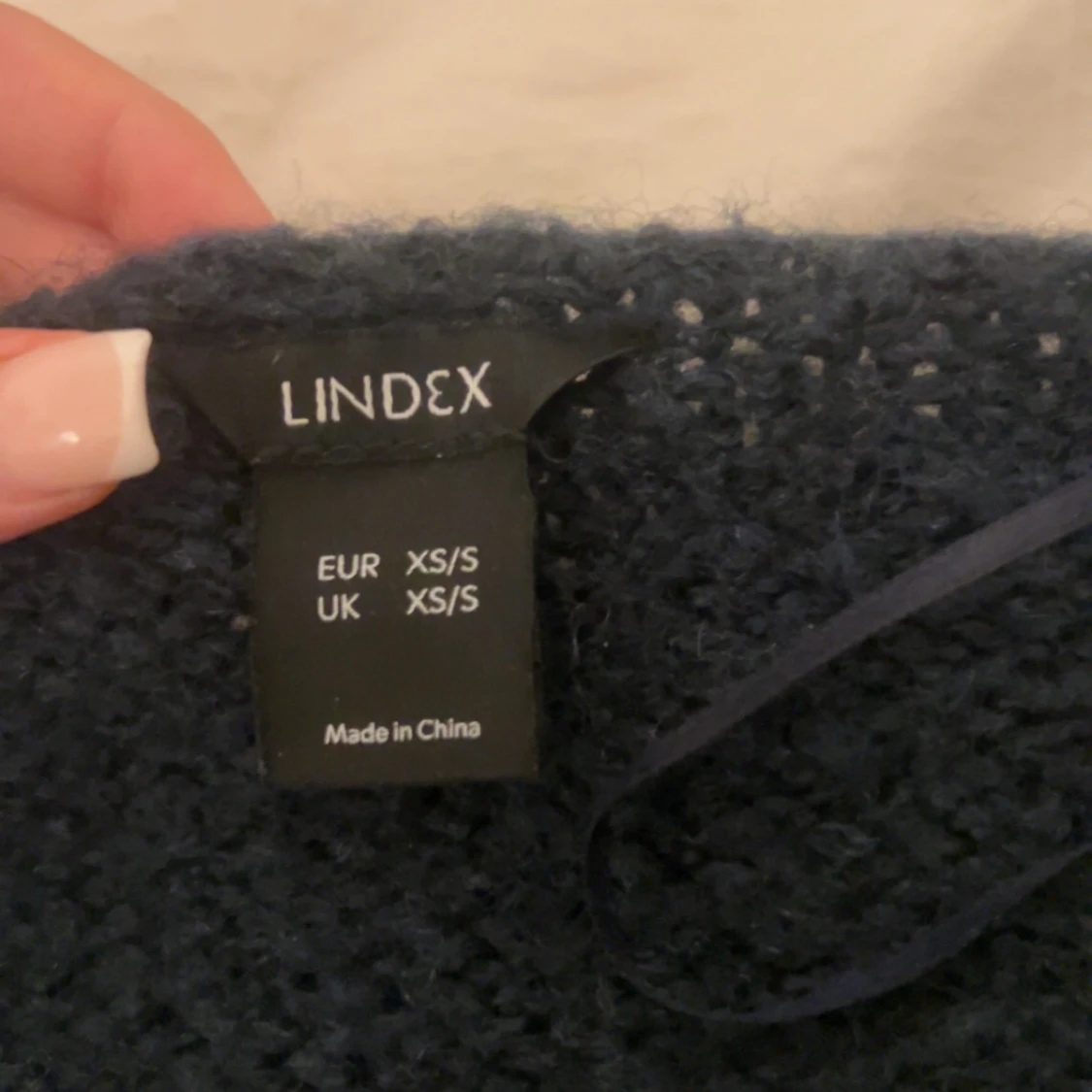 Mörkblå kofta från Lindex - 2