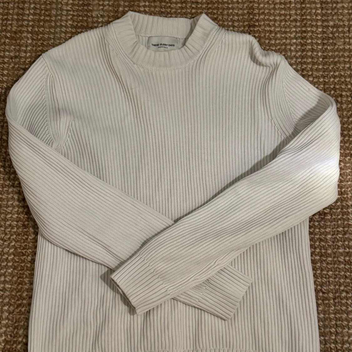 Vit ribbad tröja från These Glory Days - 3
