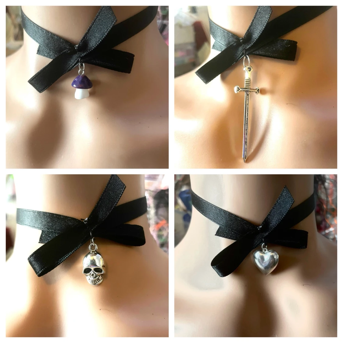 Made by prisförslag- 1 choker med hjärta  - 1