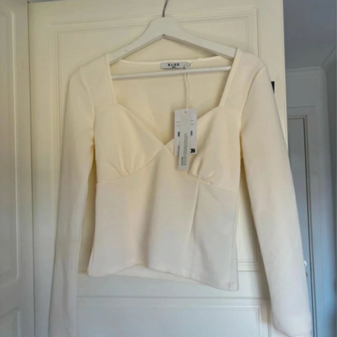 Vit långärmad topp från Zara - 1