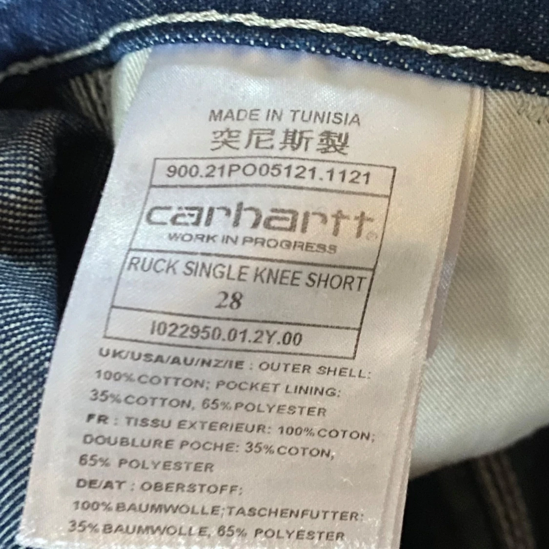 Blå shorts från Carhartt - 3