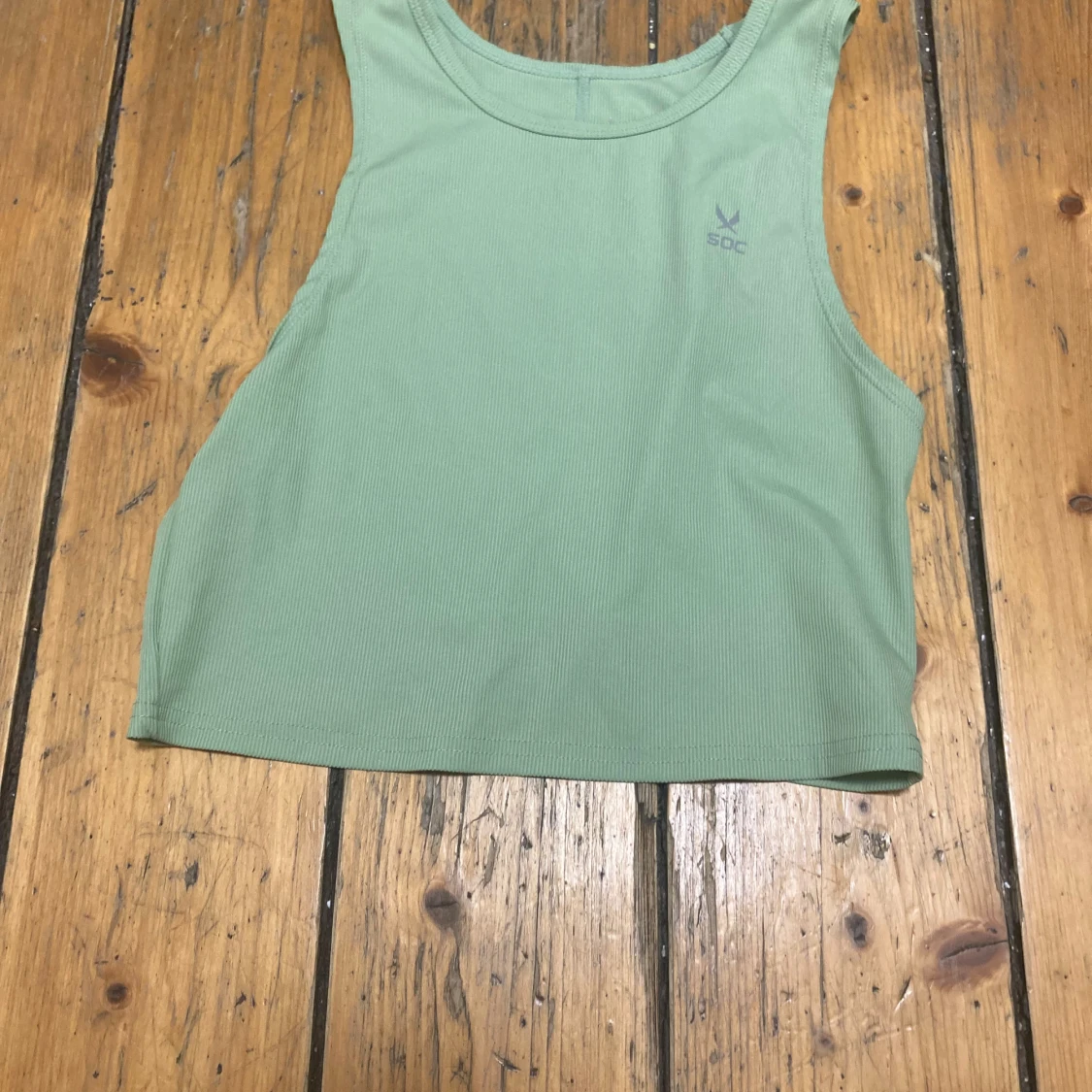 Grön Soc cropad tröja