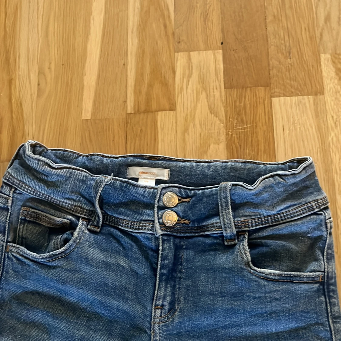 Blå bocut jeans  - 92