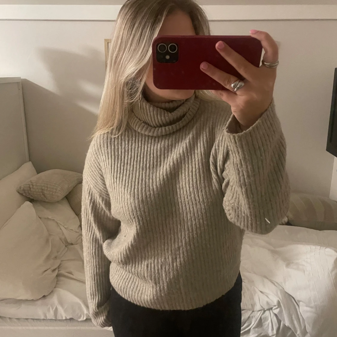  beige polo tröja - 90