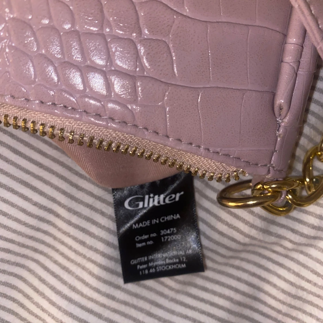 Ljusrosa axelväska från Glitter - 91