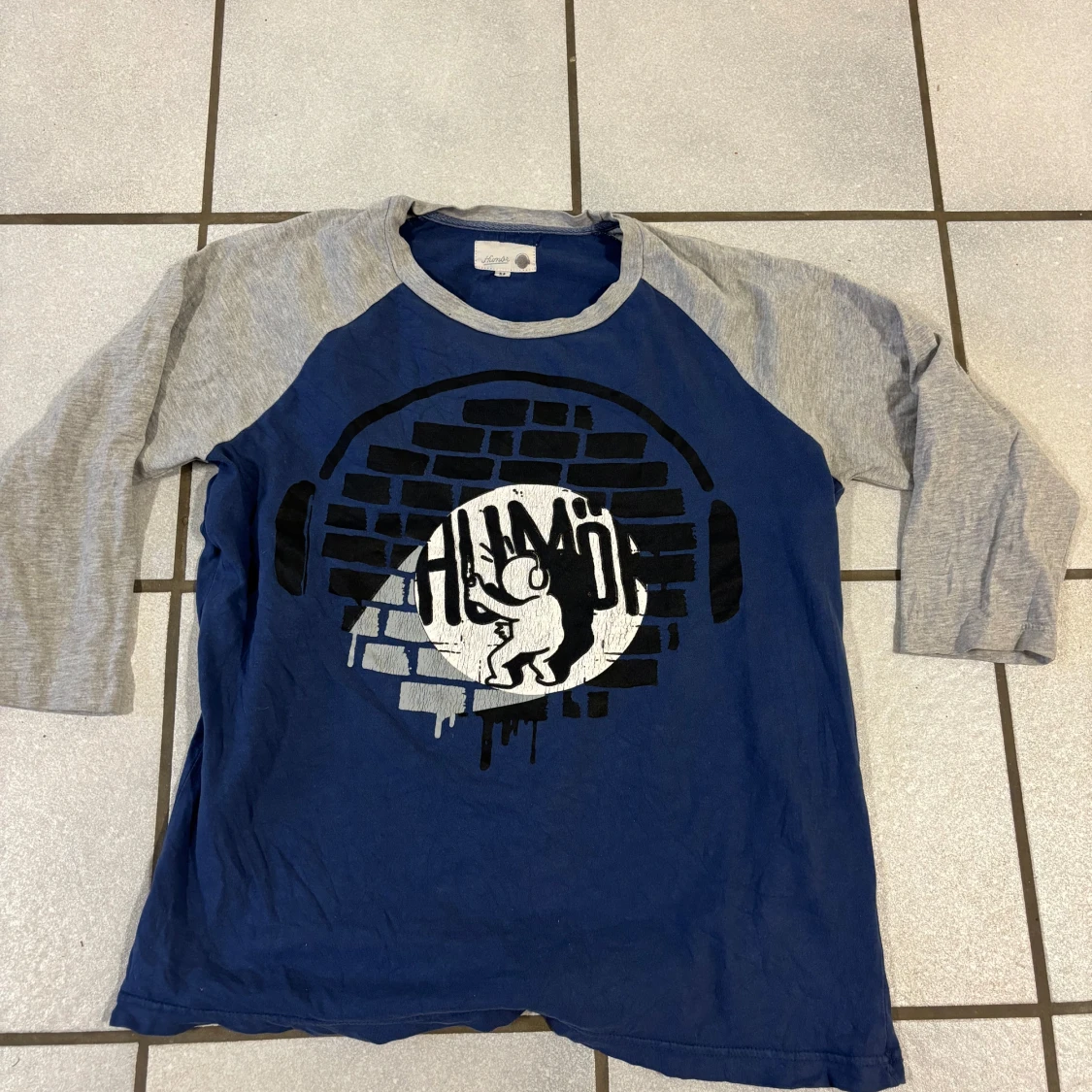 Blå och grå tröja från Humör 