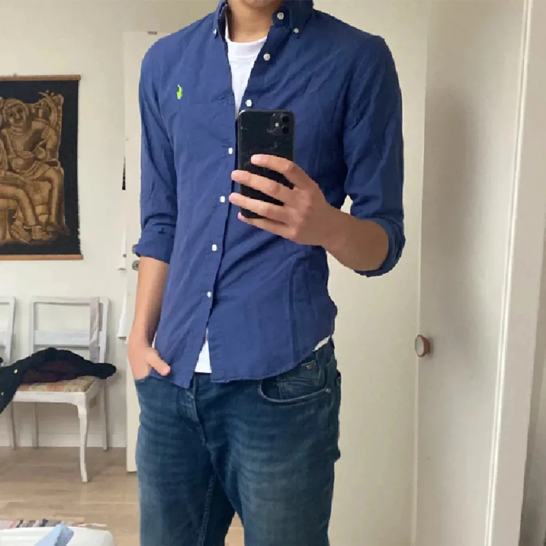 Blå skjorta från Ralph Lauren