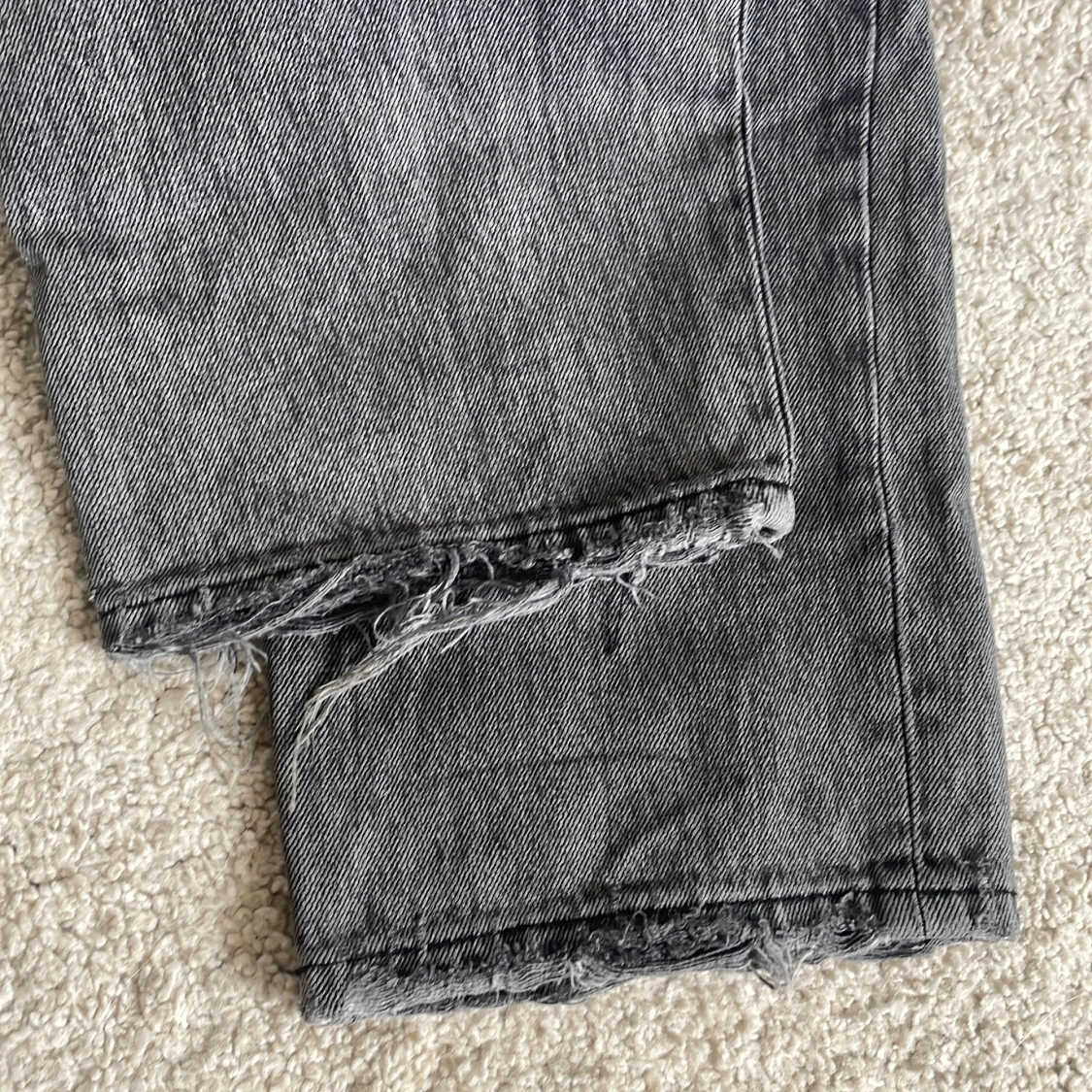 Gråa jeans loose-fit - 92