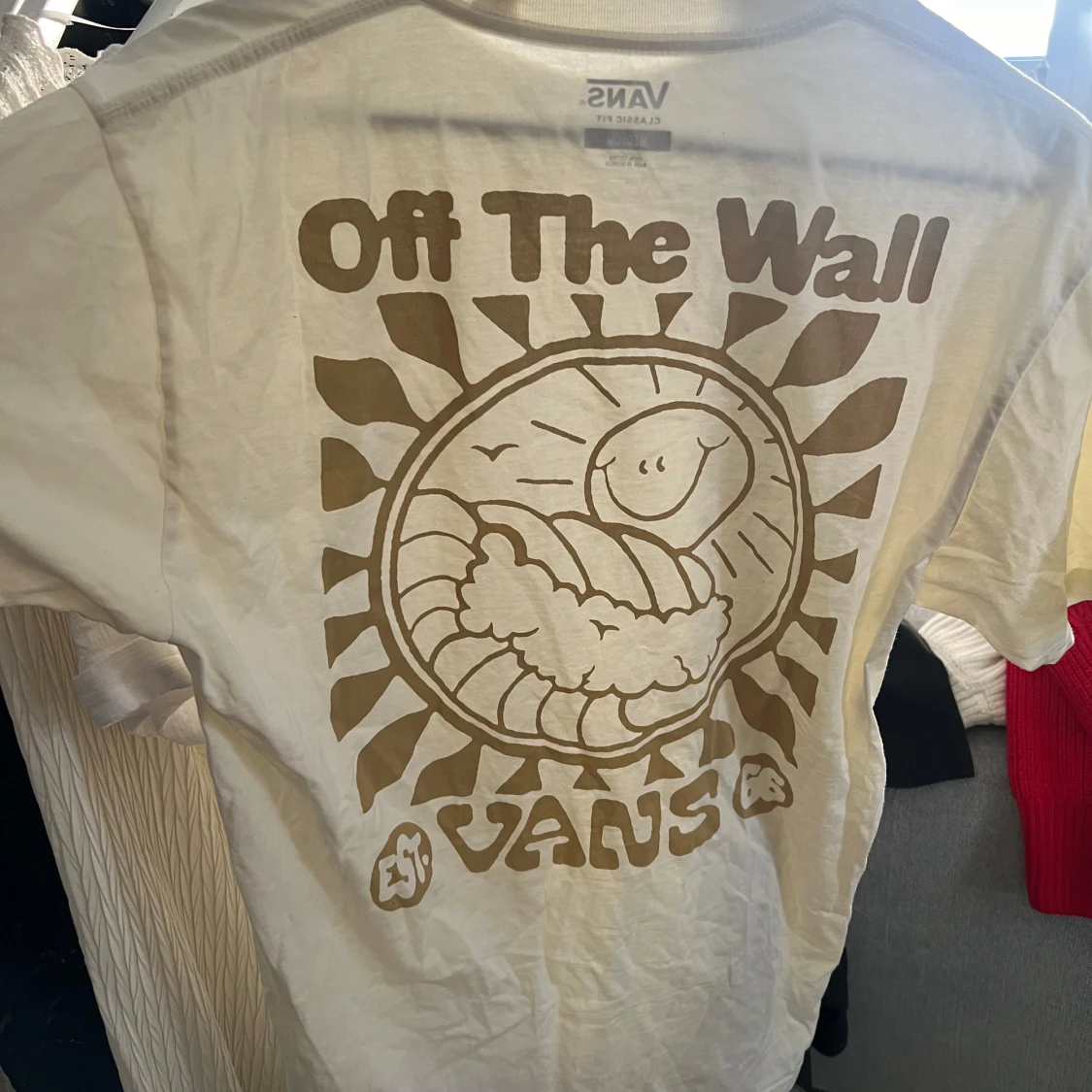 Vit t-shirt från Vans med tryck - 1