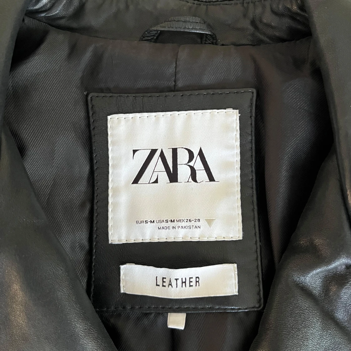 Svart skinnjacka från Zara - 2