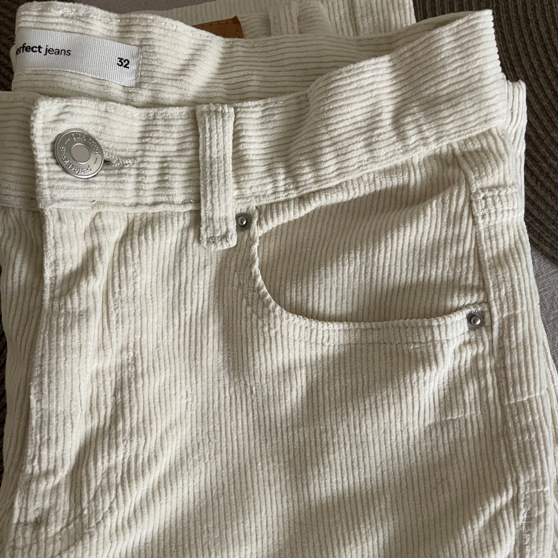 Beige manchesterbyxor - 2