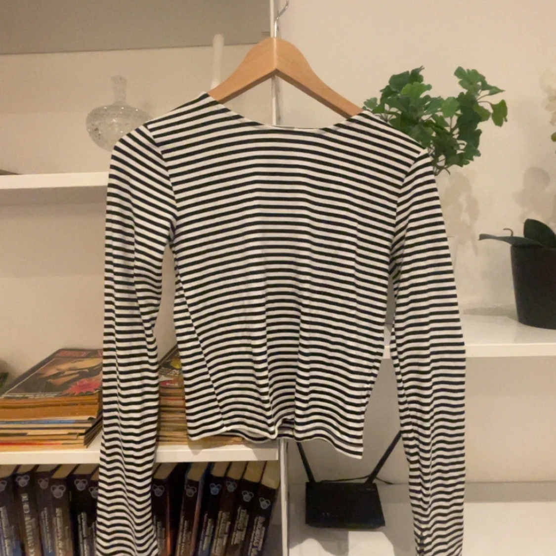 Randig långärmad topp från Gina Tricot