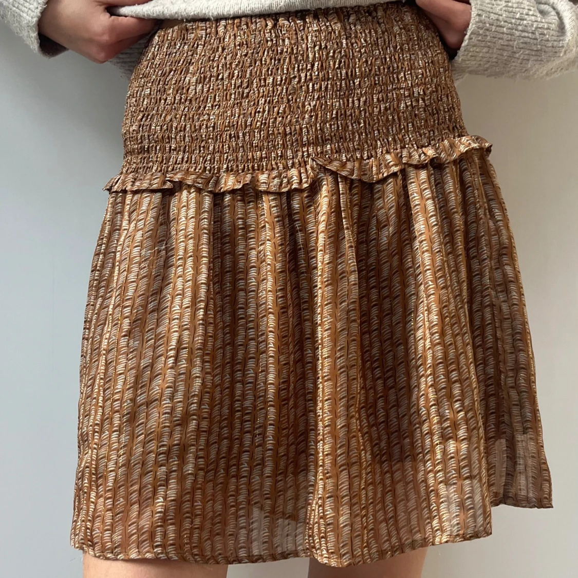 Söt brun volangkjol 😍 - 90