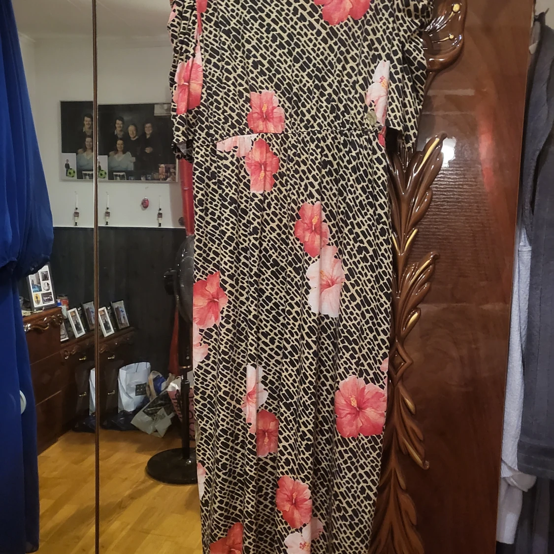 Flot leopard kjole  - 90