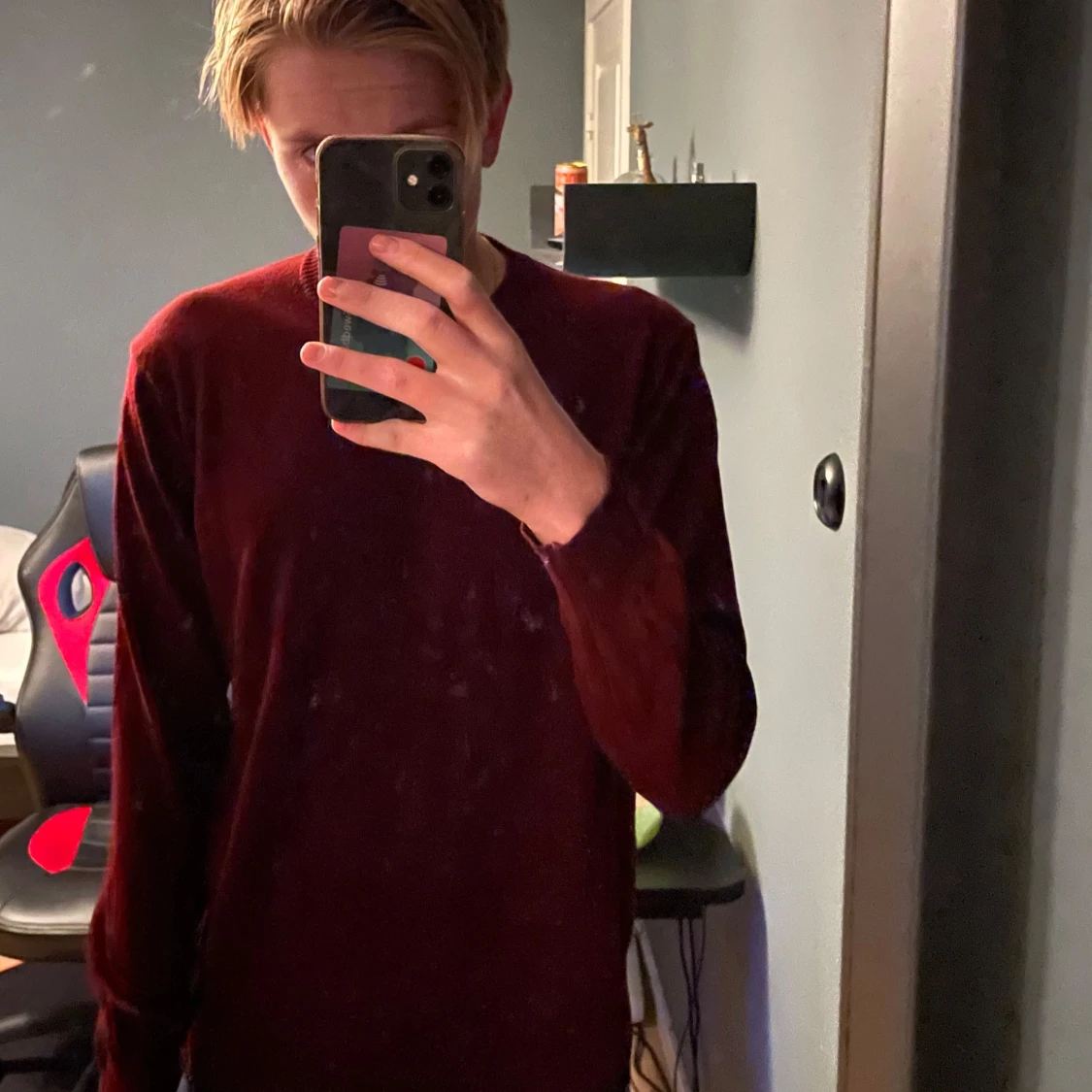 Vinröd tröja från asket - 90