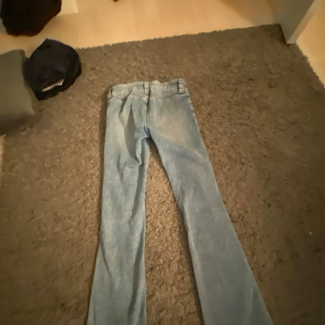 Blå bootcut jeans - 90