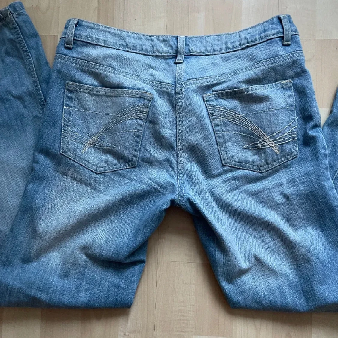 Blå bootcut jeans - 91