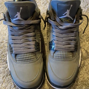 Jordan 4 cool grey - Storlek 41, använda 4 gånger, bra skick liten skada på sidan.