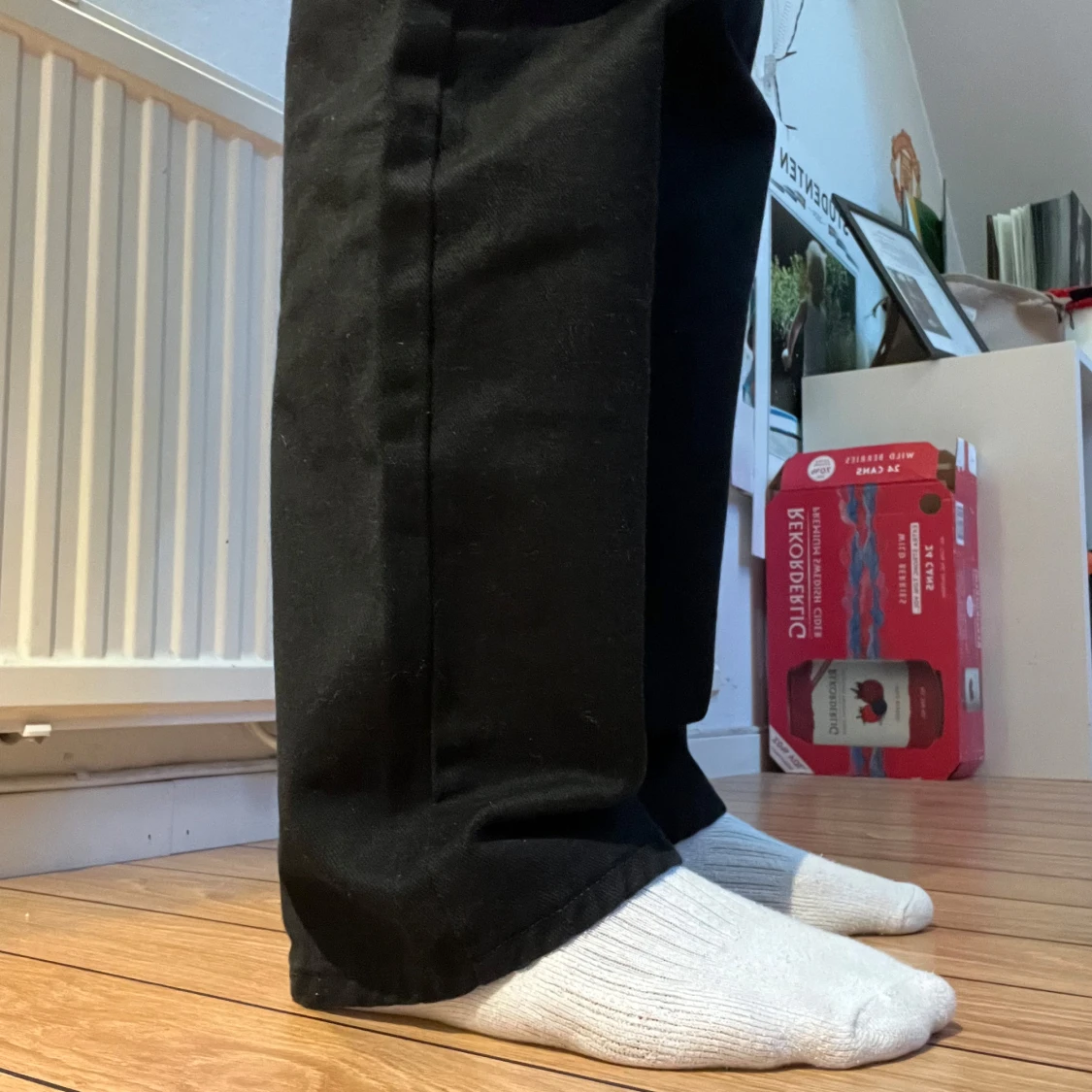 Splitter nya svarta jeans - 92