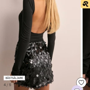 Svart kjol med paljetter - Snygg svart glittrig paljettkjol. Perfekt för festliga tillfällen när du vill sticka ut. Helt ny med prislappen kvar💓