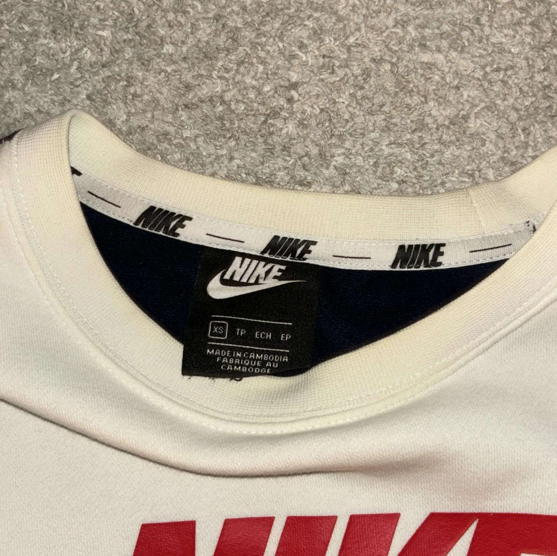Vit och Blå Nike tröja - 91