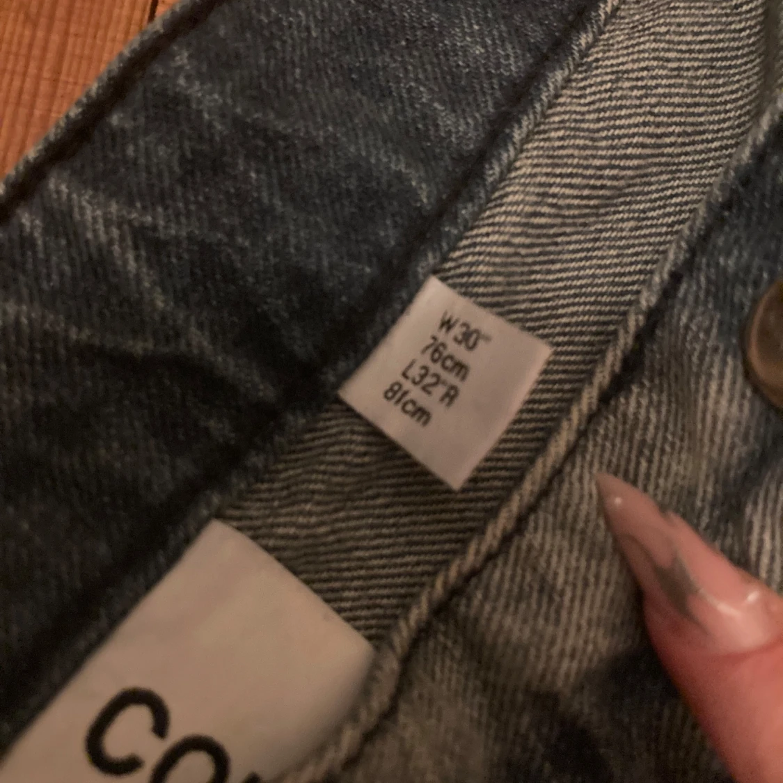 Blå baggy jeans - 90