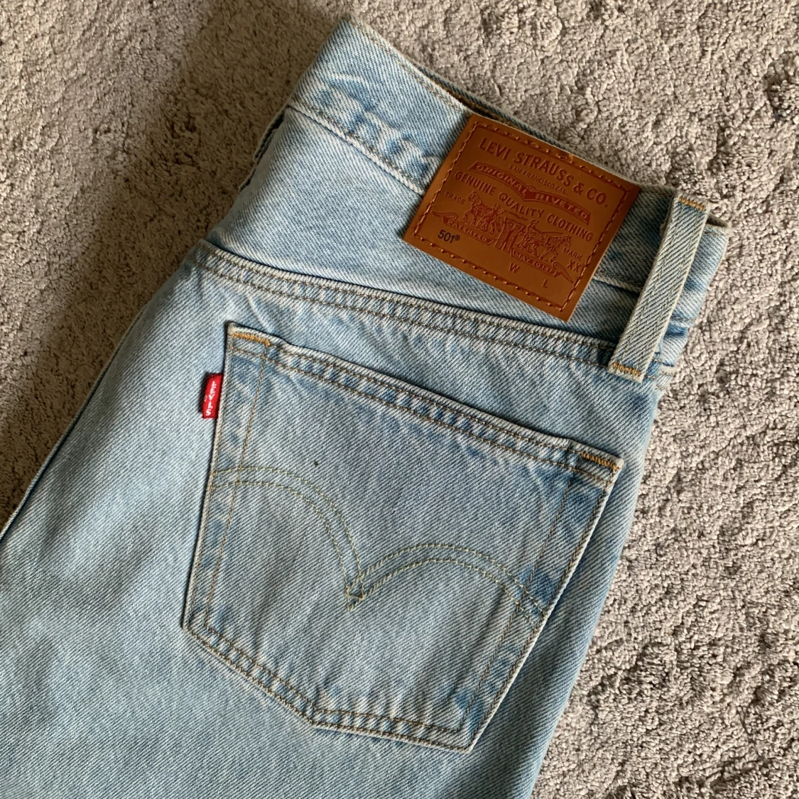 Levi's 501 ljusblå jeans - 90