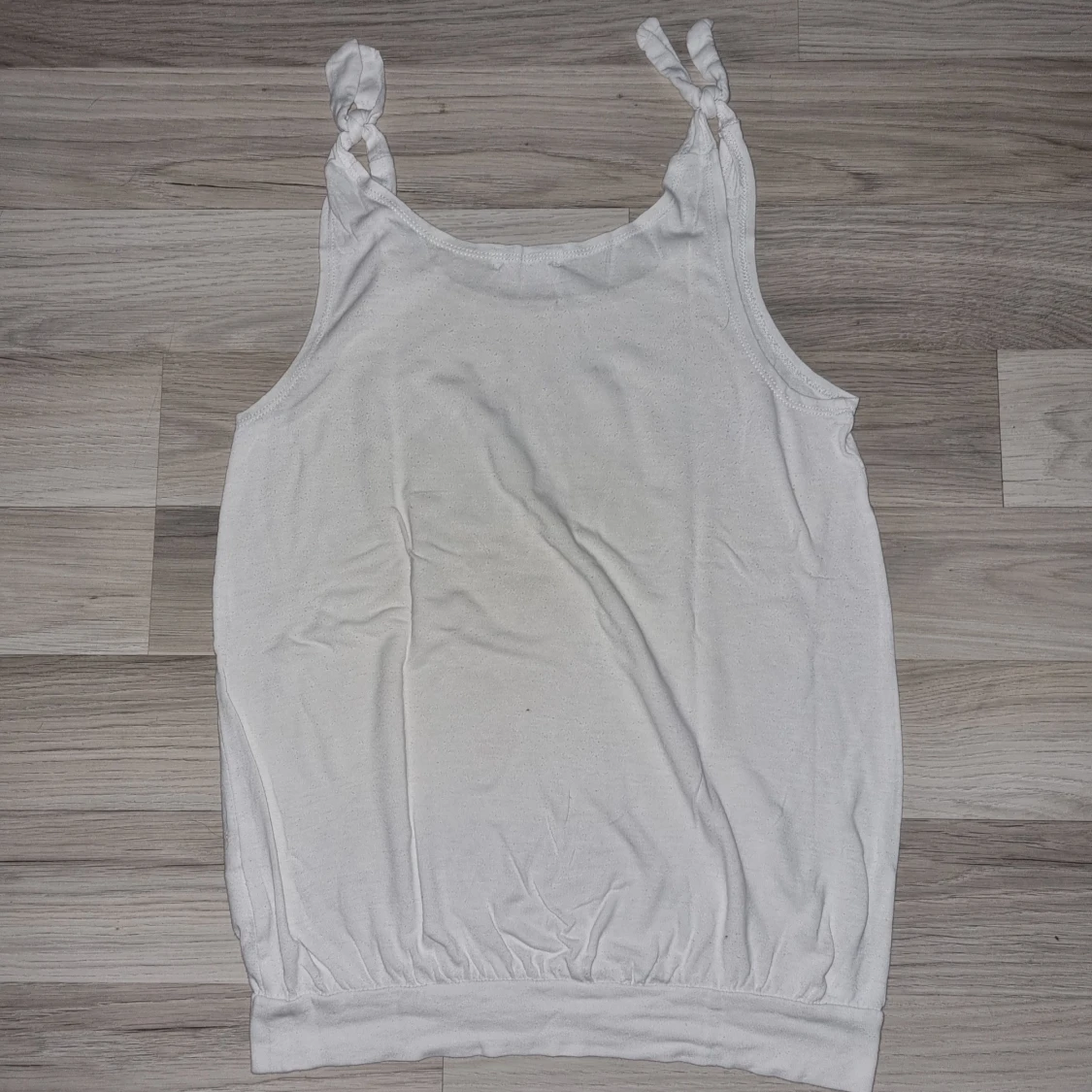 Vit linne med leopardtryck från H&M - 92