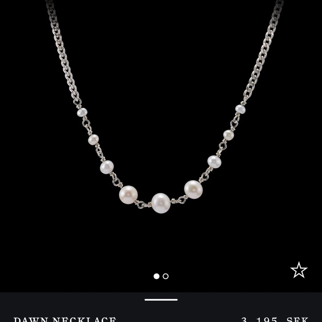 Halsband med pärlor