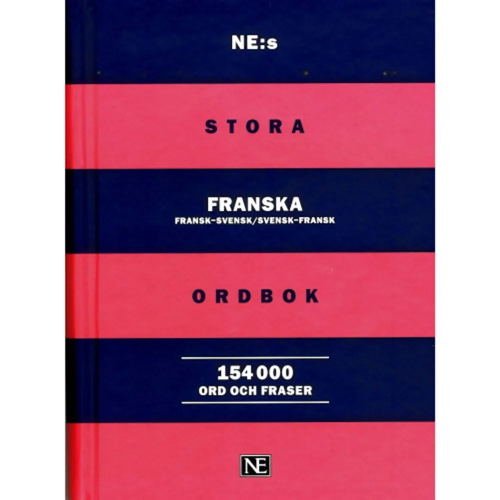 NE:s stora franska ordbok är den största ordboken till och från franska på den svenska marknaden. Den är en vidareutveck- ling av Norstedts stora franska ordbok som har uppdaterats och utökats med 9 000 ord och fraser. Ordboken är ett oum- bärligt verktyg för alla som arbetar med eller studerar franska eller som på annat sätt kommer i kontakt med det franska språket. En aktuell och innehållsrik kvalitetsordbok.  Det moderna och centrala allmänspråket i svenska och franska.  Ett brett urval av facktermer från olika ämnesområden.  Rikligt med exempel och upplysningar som ger stöd vid översättning.  Grammatisk information beträffande genus, konstruktion och oregelbunden böjning.  Böjningar för de svenska uppslagsorden.  Uttal till samtliga uppslagsord i den fransk-svenska delen.  Appendix med bland annat användbara fraser och en översikt över oregelbundna franska verb.    Format Inbunden   Omfång 1751 sidor   Språk Svenska   Förlag NE Nationalencyklopedin   Utgivningsdatum 2018-09-28   ISBN 9789188423313  . Böcker.