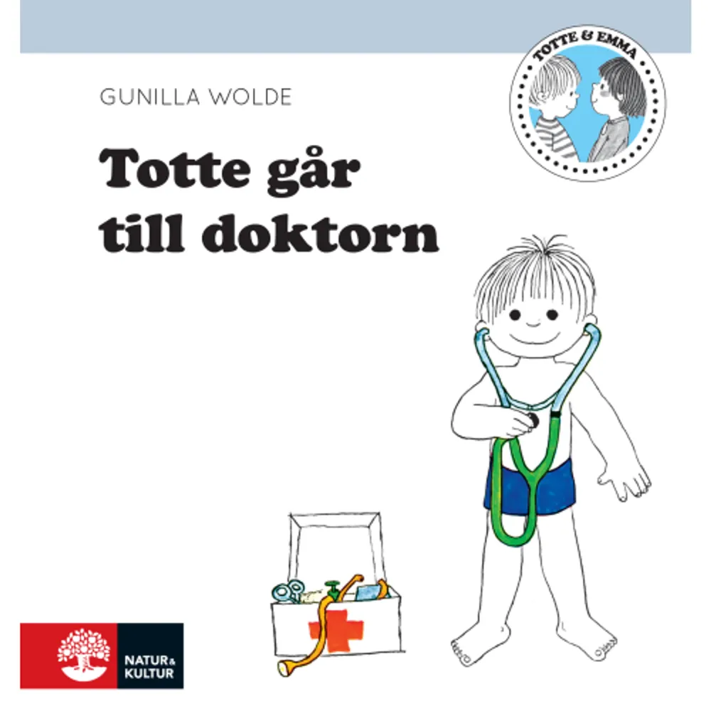 När Totte går till doktorn följer Tottes mamma med. I väntrummet finns det också andra barn som ska in till doktorn. Böckerna om Totte och Emma är riktiga barnboksklassiker. Vardagsnära berättelser i kombination med tidlösa illustrationer gör böckerna ständigt aktuella. Nu varsamt reviderade i ny design.  Gunilla Wolde (1939-2015) var författare, tecknare och illustratör. Hon är framför allt förknippad med de populära böckerna om Totte och Emma, klassiker som läses och älskas av nya generationer. Böckerna har översatts till fjorton olika språk.    Format Inbunden   Språk yid   Utgivningsdatum 2020-10-19   Medverkande Nikolaj Olniansky   ISBN 9789127171855  . Böcker.